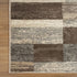 12' Beige Slate Gray And Brown Patchwork Runner Rug